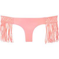 Luli Fama Pink thong Heart of a Hippie women\'s Mix & match swimwear in pink