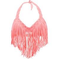 Luli Fama Pink Push Up Swimsuit Heart of a Hippie women\'s Mix & match swimwear in pink