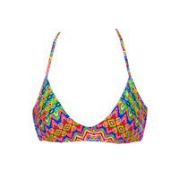 Luli Fama Multicolor Bra Swimsuit Free Love