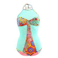 luli fama 1 piece siren dance multicolored swimsuit