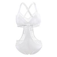 Luli Fama One Piece Kiss White Swimsuit Fishnet Sailor\'s