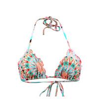 luli fama multicolor triangle swimsuit dream catcher crystallized