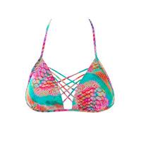 Luli Fama Multicolor Triangle Swimsuit Libertad Tornasol