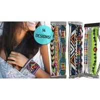 \'Lucy\' Multicoloured Boho-Inspired Bracelet - 14 Designs!