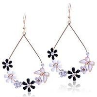 LuremeEnamel Flowers and Butterfly Earrings