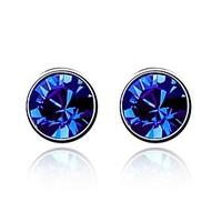 luxury stud earrings for women vintage crystal stud earrings fashion j ...