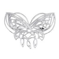 Lureme The Hobbit Brooch of Butterfly Pattern Antique Silver Pins Brooches