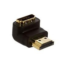 LWM HDMI Connector Gold Plated Male to Female Coupler 90 Degree Right Angle