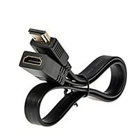 lwm premium high speed hdmi male to female flat cable 15ft 05m v14 for ...