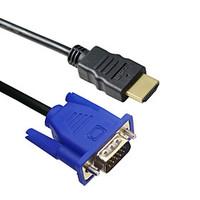 LWM Premium HDMI Male to VGA Male Cable 6Ft for High Quality Video Transmission