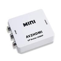 LWM Mini RCA AV/CVBS Composite to HDMI V1.4 Adapter Converter for PC PS3 VCR DVD PAL NTSC