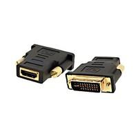 LWM HDMI Female to DVI D Male Adapter for PC LCD HDTV 1080P Video