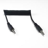 LWM High Quality 3.5mm Stereo Audio Interface Male to Male Spring Cable Cord 3Ft for AUX