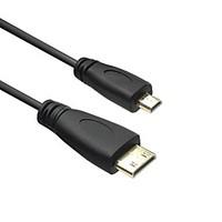 LWM Premium High Speed Mini HDMI Type C Male to Micro HDMI Type D Male Cable Cord V1.4 3Ft 1M