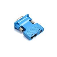 LWM HDMI Female to VGA Male and 3.5mm Audio Out Adapter for PC LCD