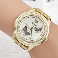 L.WEST Ladies\' The Butterfly Diamonds Steel Belt Quartz Watch Cool Watches Unique Watches