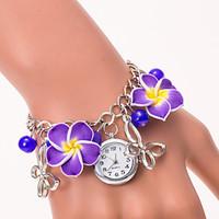 L.WEST Fashion High-end Restoring Ancient Ways Flower Bracelet Quartz Watch Cool Watches Unique Watches