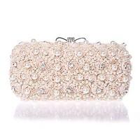 L.WEST hand bag diamond diamond Chiffon Evening Bag