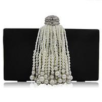 lwest woman fashion luxury high grade imitation pearl tassel evening b ...