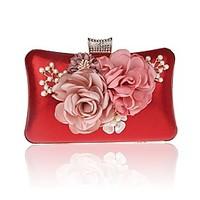 L.WEST Women\'s fashion cute flowers pearl Dinner Bag