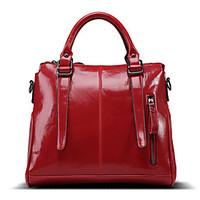 L.WEST Women\'s The Large Capacity Oil Wax Skin Shoulder Bag