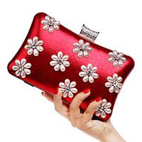 L.west Women Elegant High-grade Floral Print Evening Bag