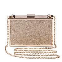 L.west Women Elegant High-grade Metallic Glitter Evening Bag