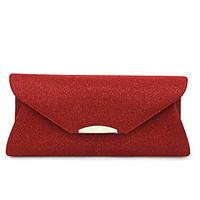 L.west Women Elegant High-grade Metal Silk Thread The Envelope Evening Bag