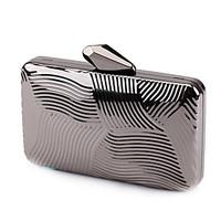 L.WEST Woman Fashion Luxury High-grade Metal Box Geometric Evening Bag