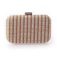 L.WEST Woman Fashion Luxury High-grade Weaving Evening Bag