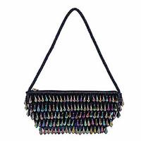 L.WEST Woman Fashion Beaded Evening Bag