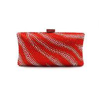 L.WEST Woman Fashion Luxury High-grade Zebra Stripe Hot Drilling Evening Bag