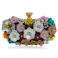 L.WEST Woman Fashion Luxury High-grade Diamdons Flower Evening Bag