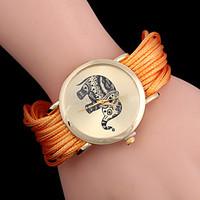 lwest womens single circle around the rope elephant rivet analog quart ...