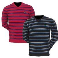 Lyle & Scott V Neck Stripe Pullovers