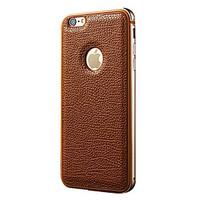 Lychee Pattern Genuine Leather Back Case for iPhone 6s 6 Plus