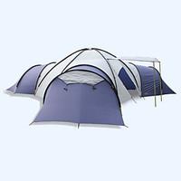 lytop 8 persons tent double fold tent four rooms camping tent fibergla ...