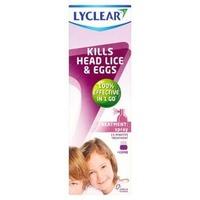 lyclear spray head lice treatment 100ml