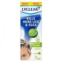 lyclear kills head lice and eggs treatment shampoo comb 200ml