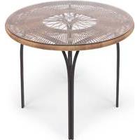 Lyra Outdoor Round Dining Table, Charcoal Grey