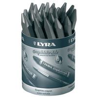 Lyra Graphite Crayons, Water-Soluble, Assorted, Box of 24