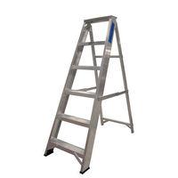 lyte ladders lyte ess6 6 tread industrial aluminium swing back step la ...