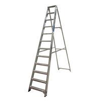 Lyte Ladders Lyte ESS12 12 Tread Industrial Aluminium Swing Back Step Ladder