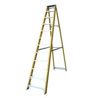 Lyte Ladders Lyte GFBB12 12 Tread Glassfibre Swingback Step Ladder