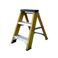 Lyte Ladders Lyte GFBB3 3 Tread Glassfibre Swingback Step Ladder