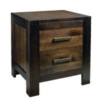 lyon walnut 2 drawer nightstand