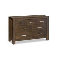 Lyon Walnut 4+3 Drawer Dresser