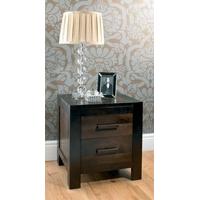 Lyon Walnut 2 Drawer Nightstand