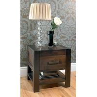 lyon walnut 1 drawer nightstand