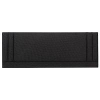 Lyon Cotton Headboard Single Black